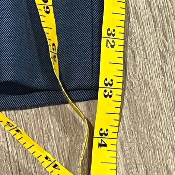 Men’s Hart Schaffner Marx 34W 33L Navy Wool Stretch Lightweight Dress Work Pants - Picture 10 of 11